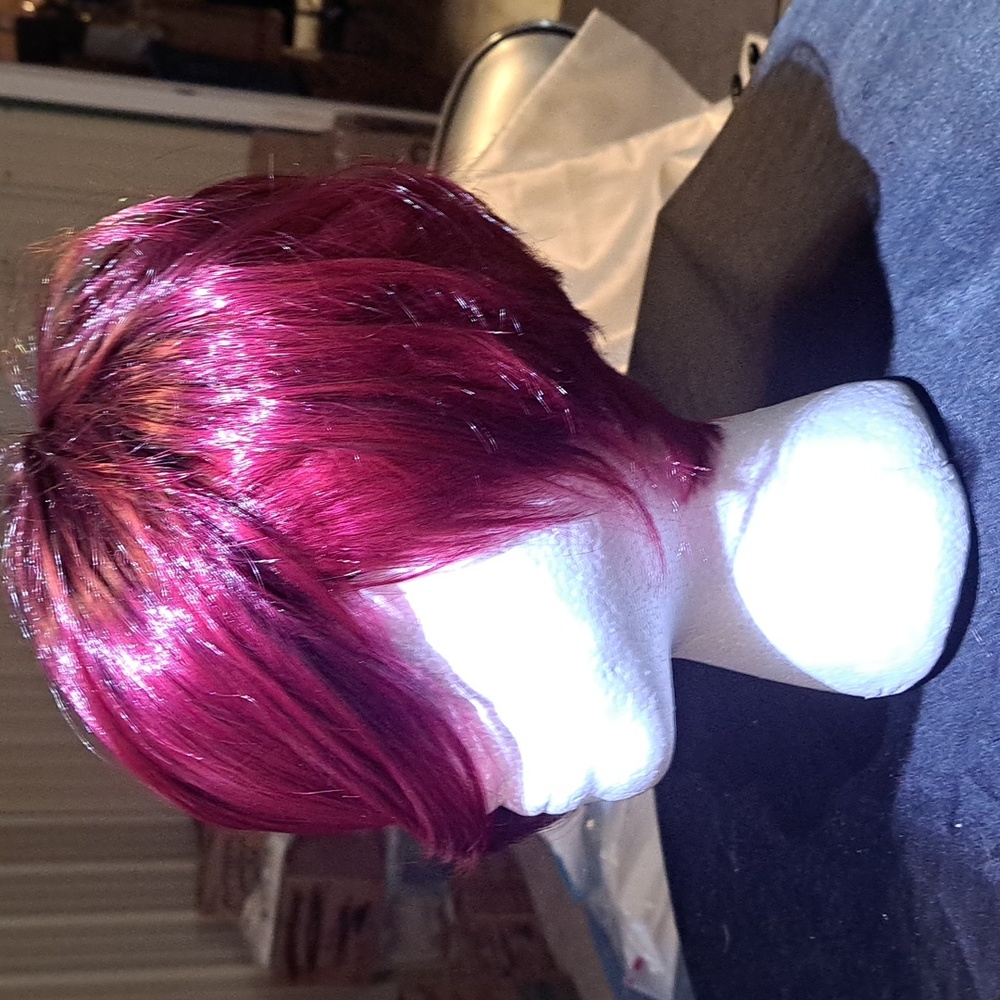 NEW Dark Wine SEX KITTEN WIG - Picture 4 of 9